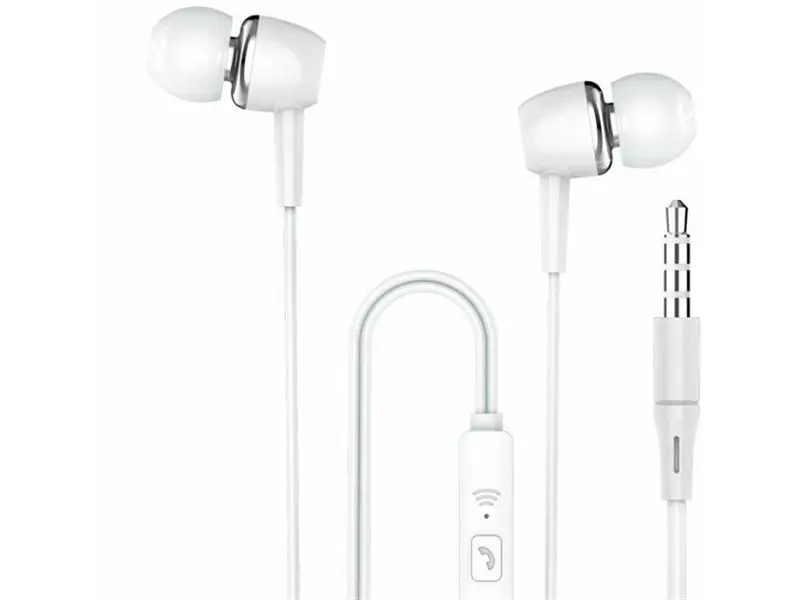 Навушники з мікрофоном SkyDolphin SR19 White (HF-000408)