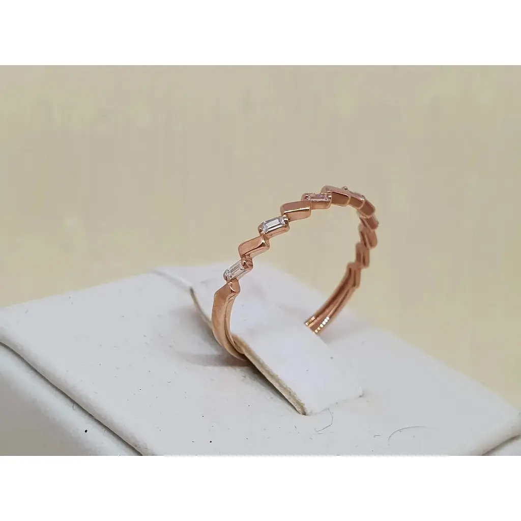 Золоте кільце Favoritum з фіанітами. 111220 - фото 2