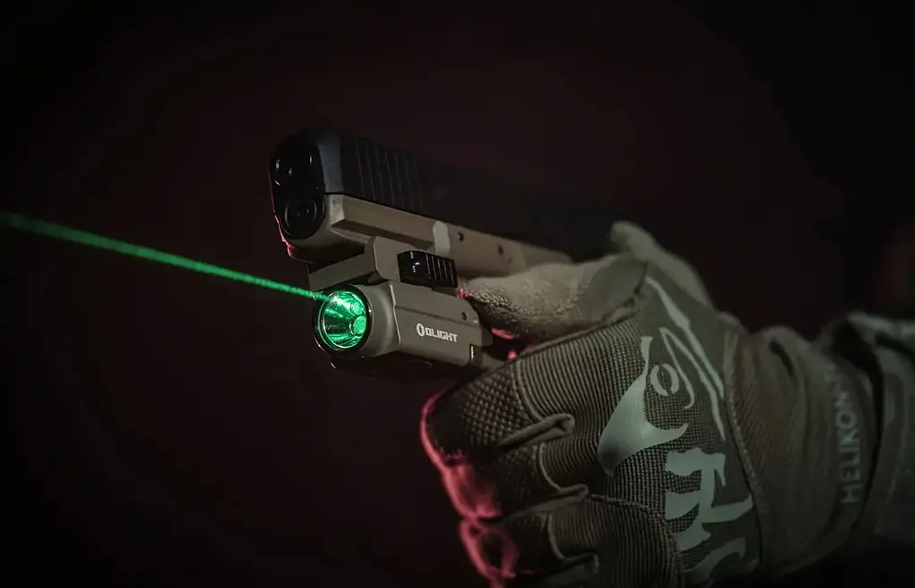 Фонарь с ЛЦВ Olight Baldr S Green Laser Flat Dark Earth - фото 11