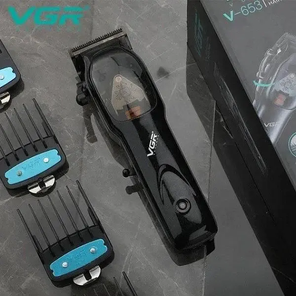 Машинка для стрижки універсальна VGR V-653 професійна з підставкою для заряджання (2097774695) - фото 4