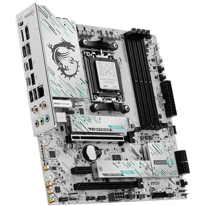 Материнська плата MSI B850M Gaming PLUS WIFI sAM5 B850 4xDDR5 M.2 HDMI DP WiFi BT mATX - фото 2