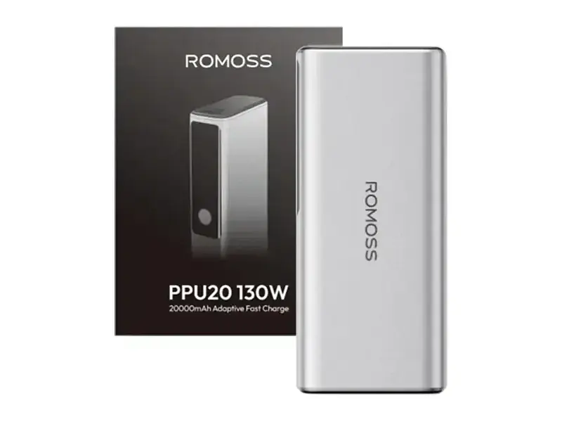 Зовнішній акумулятор (Power Bank) Romoss 20000mAh 130W Silver (PPU20) - фото 2