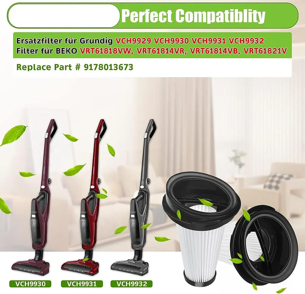 Фильтр на беспроводной пылесос Grundig VCH9929, VCH9930, VCH9931, VCH9932, VCH9929, 9178013673 - фото 6