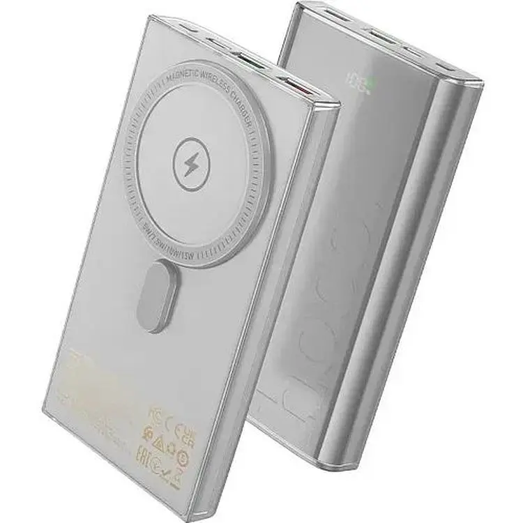 Портативна батарея Hoco Q22 Taurus 22.5W+PD20W 10000 mAh Grey - фото 2