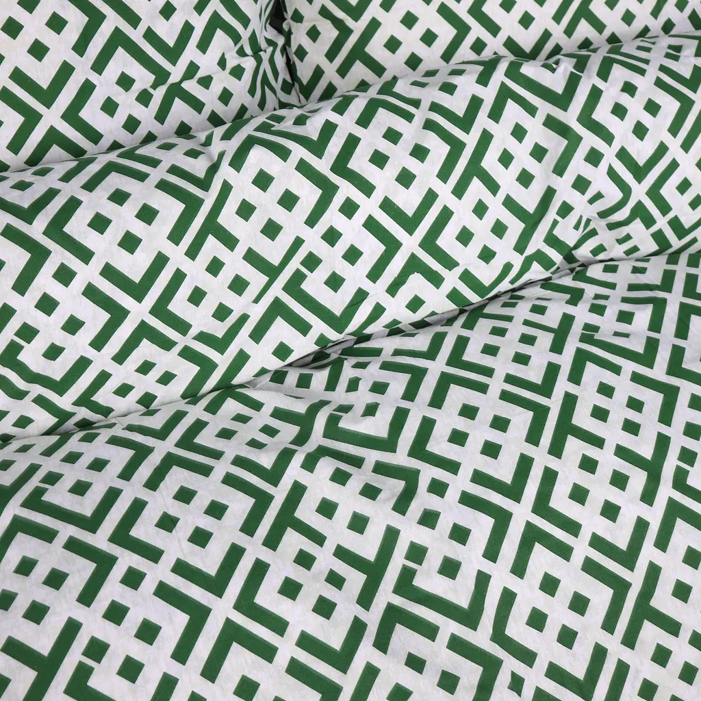 Комплект постільної білизни Ranforce Elite MIRSON Abstract Green 175х210см (2200013166443) - фото 2