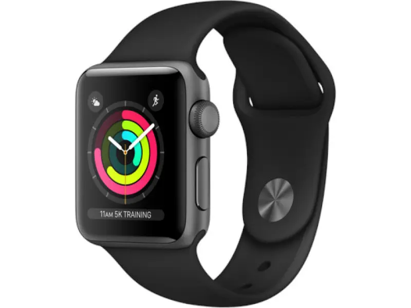 Смарт-годинник Apple Watch Series 3 GPS 42mm Space Gray with Black Sport Band (MTF32) - фото 2