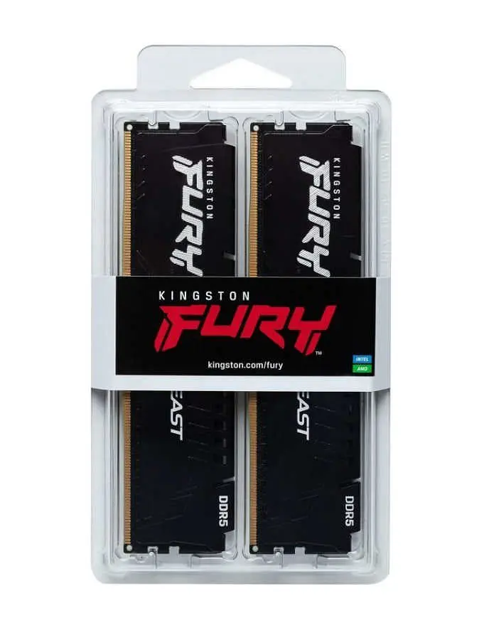 Оперативна пам'ять Kingston FURY 128 GB (4x32GB) DDR5 5600 MHz Beast Black (KF556C40BBK4-128) - фото 3