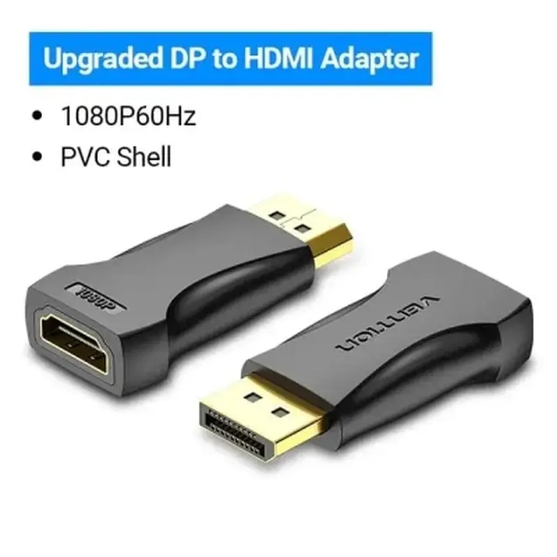 Перехідник DisplayPor M to HDMI F v.2.0 4K 60Hz PVC Vention (HBPB0) - фото 3