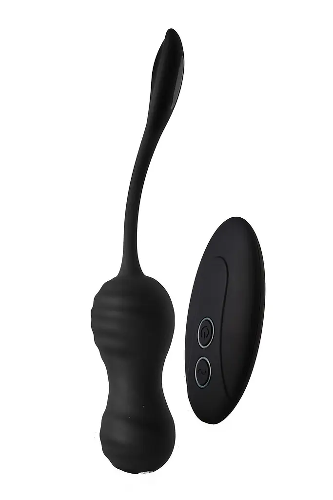 Віброяйце Dream Toys Dark Desires Virginia Thrusting Egg, 8х3,5 см чорний