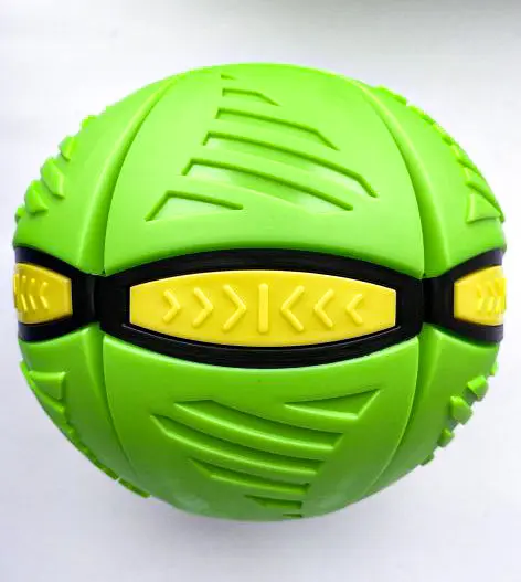 Літаючий м'яч трансформер LED фрісбі тарілка Blast Ball disk зелений - фото 4