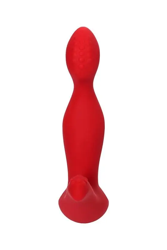 Стимулятор простати ToDo Vibrating Prostate Massager Proman, 12.5 см червоний - фото 2