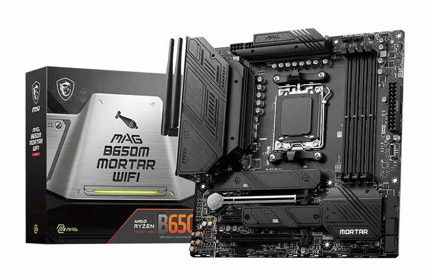 Материнська плата MSI MAG B650M MORTAR WIFI (MAG B650M MORTAR WIFI) (Socket AM5, AMD B650, Micro-ATX) Б/в - фото 5