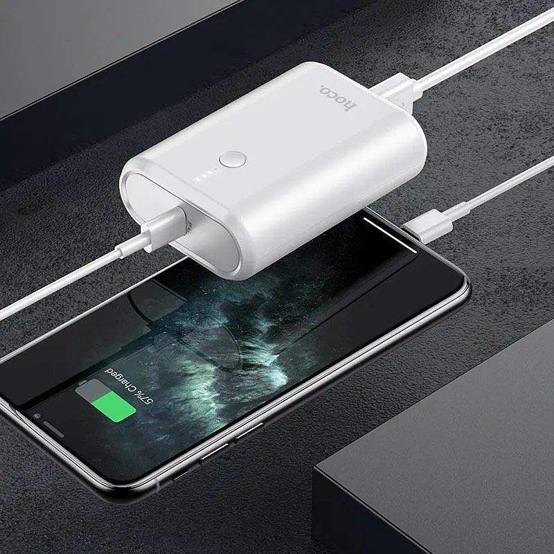 Внешняя батарея Hoco Q3 Mayflower power bank 10000mAh белая - фото 3