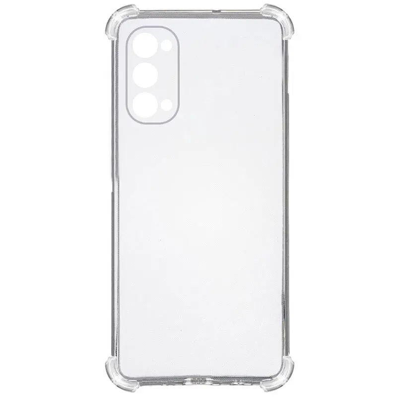 TPU чохол GETMAN Ease logo посилені кути Full Camera для Oppo Reno 4 Pro 5G Безбарвний (прозорий) - фото 5