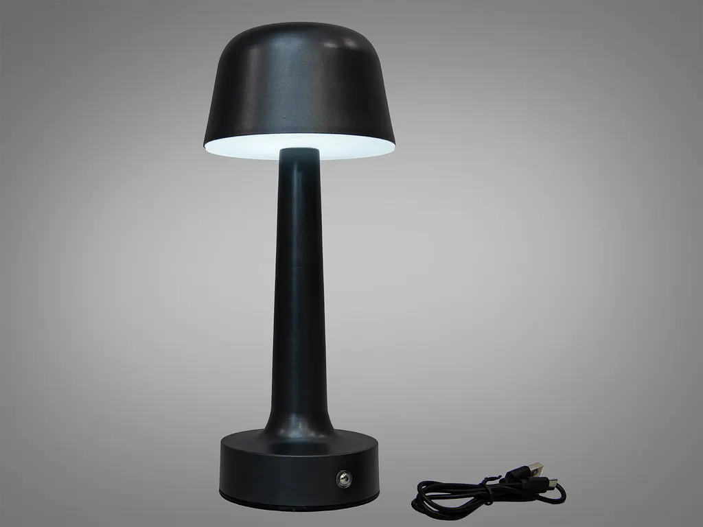 Світлодіодний настільний сенсорний світильник, 5 Вт, сірий - фото 2