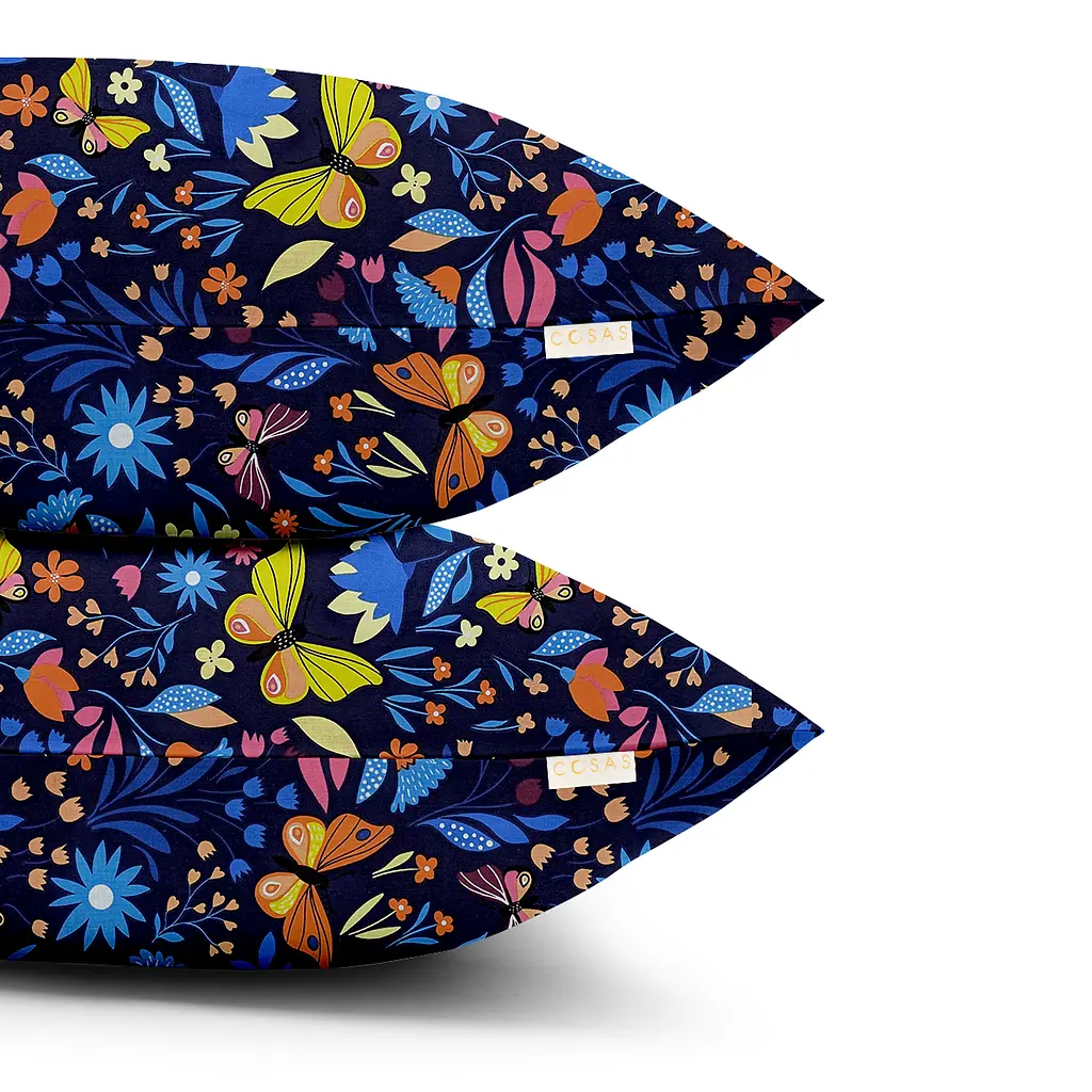 Набір наволочок Cosas Fairy butterfly 40х60 см синій (SetPillow_ButterfliesBlue_40х60) - фото 2