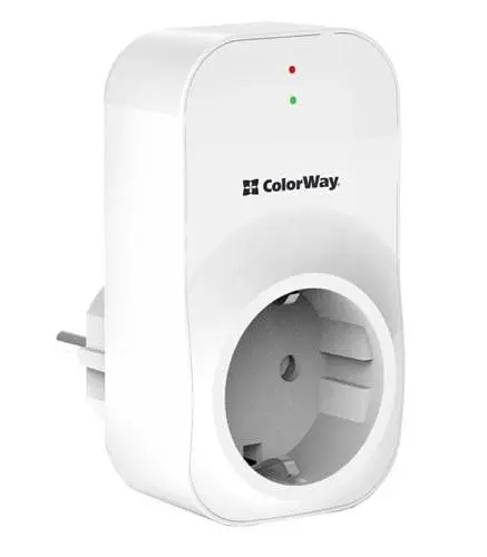 Реле напруги LED1, White, 1 розетка (220 В / 50 Гц) до 16 A / 3520 Вт ColorWay teh0027931 - фото 3