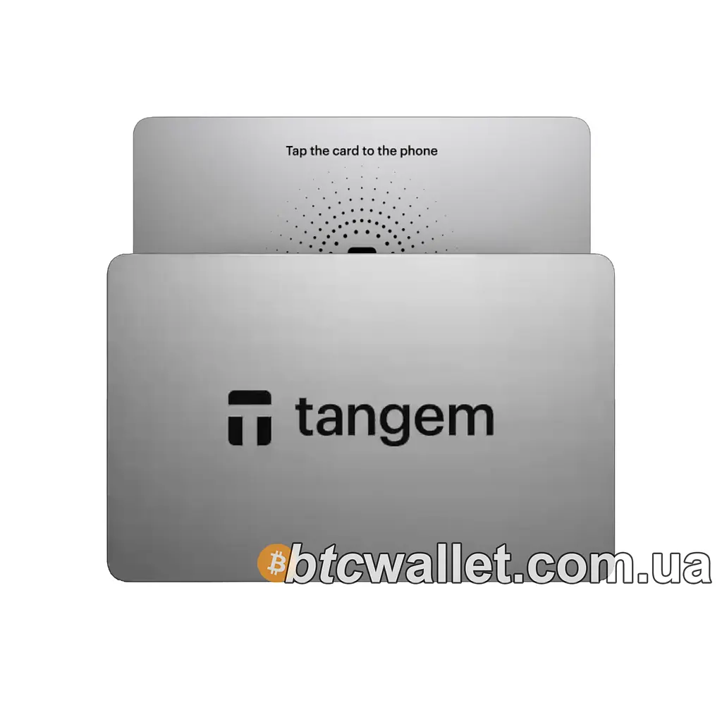Криптогаманець Tangem Wallet 2.0 набір з 2 карток White (TG128X2-W) - фото 3