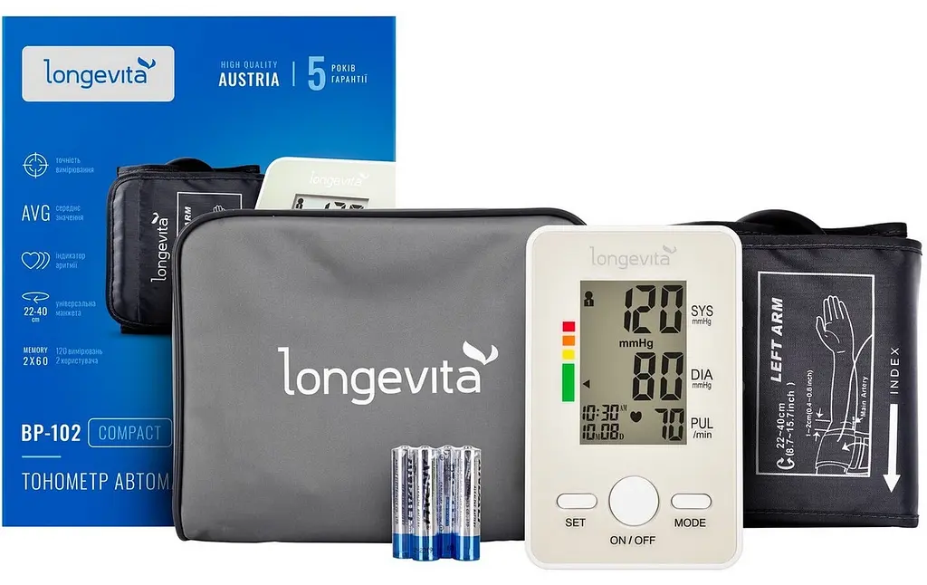 Автоматичний тонометр Longevita BP-102 (5828401) - фото 9