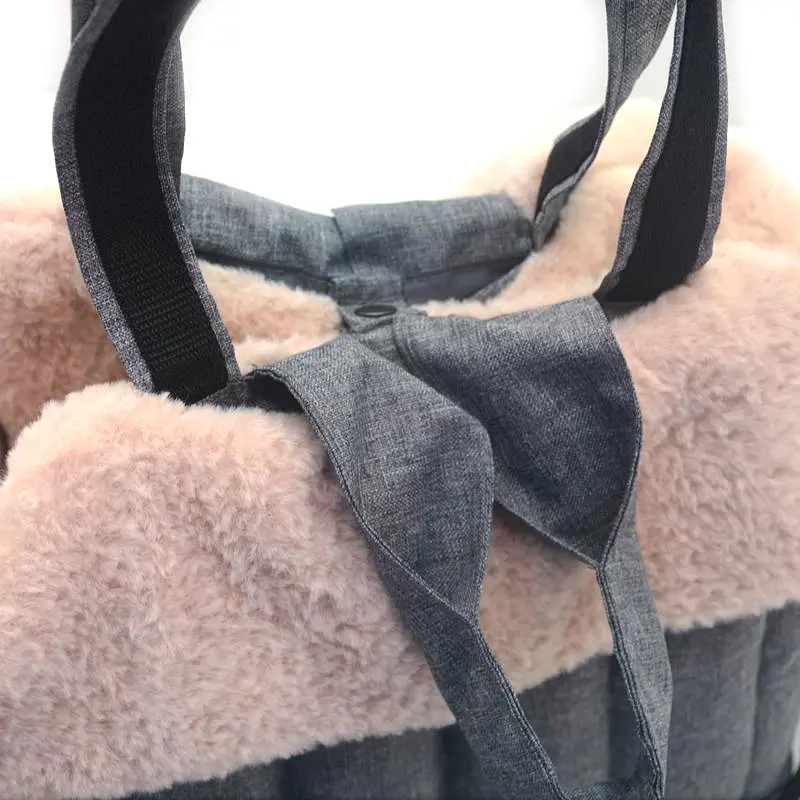 Сумка-лежак для кошек и малых собак Zoo-hunt омфорт L №3 55х30х40 см серая - фото 7