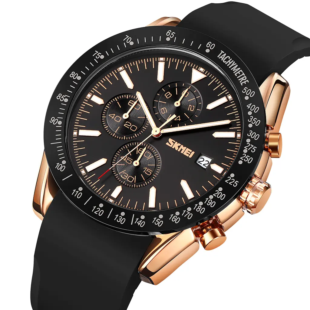 Чоловічий наручний годинник 9253PRGBK Rose Gold-Black Sil Skmei acs0029847 - фото 2