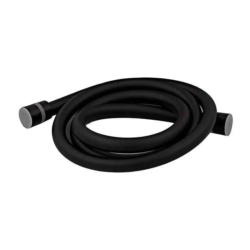 Шланг для душу Zerix Black.F03 150 см силіконовий ZX5566, Чорний матовий - фото 3