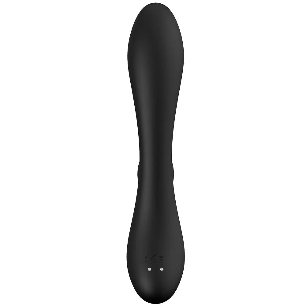 Вібратор-кролик Dreamtoys Prestige Alexia 20 см чорний - фото 5