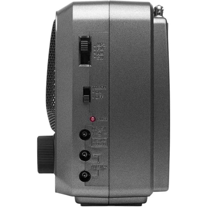 Радиоприемник портативный Real-EL X525 Grey с фонариком - фото 5