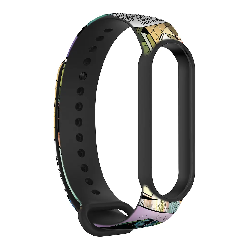Ремінець ArmorStandart Superhero для Xiaomi Mi Band 7/6/5 Wolverine comix Black (ARM59265) - фото 2
