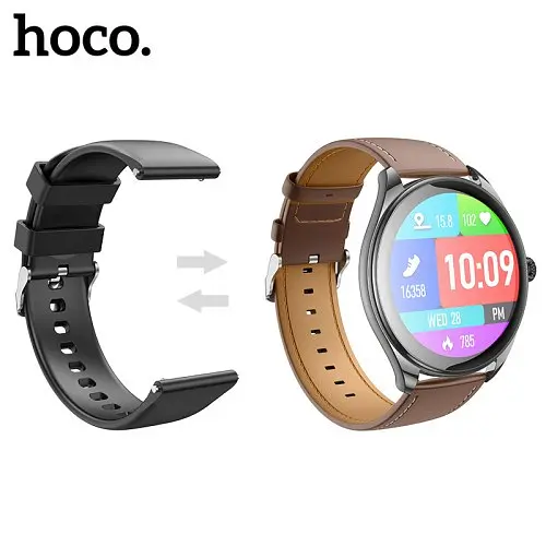 Смарт-годинники HOCO Y22 AMOLED Smart sports watch(call version) сріблястий - фото 5
