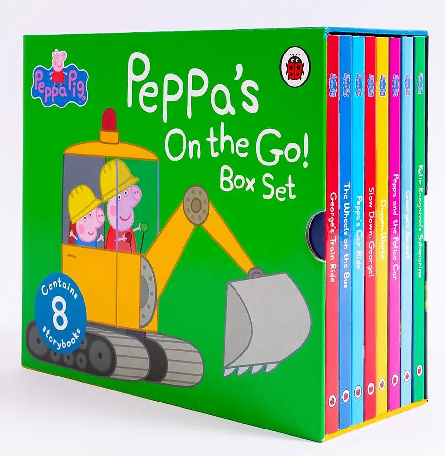 Peppa on the Go! 8 board book slipcase set - фото 2