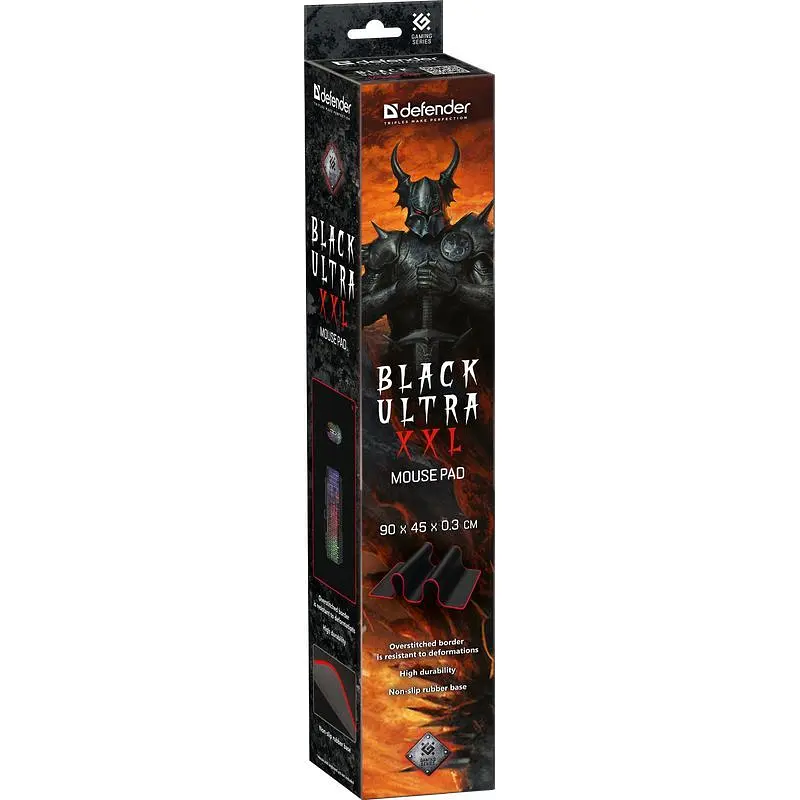 Игровая поверхность Defender Black Ultra XXL 900*450*3мм (50564) - фото 2
