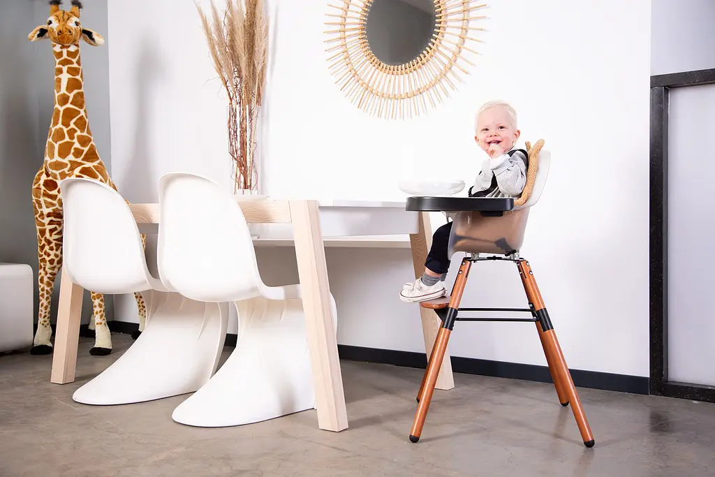 Стілець для годування Childhome Evolu 2 з бампером, горіх (CHEVOCHFR) - фото 27