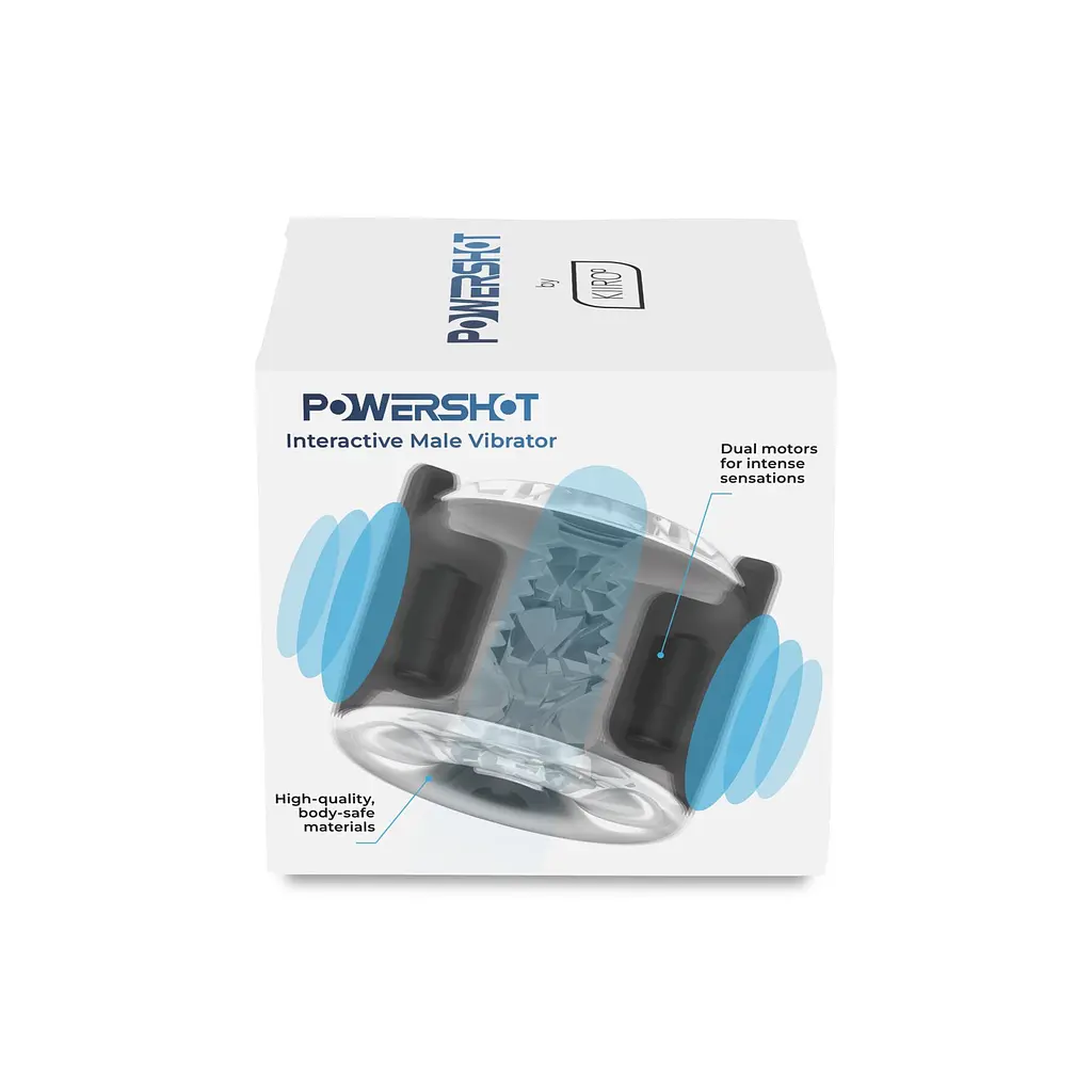 Інтерактивний мастурбатор 2в1 з вібрацією KIIROO PowerShot, компактний, 2 вібромотори - фото 16
