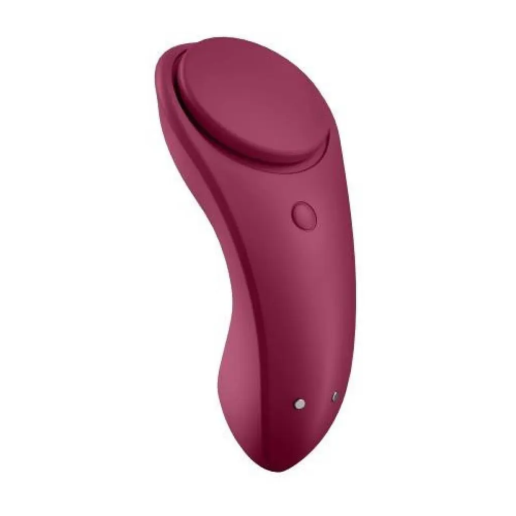 Клиторальный массажер для трусиков Satisfyer Sexy Secret 8.6 см бордовый - фото 2