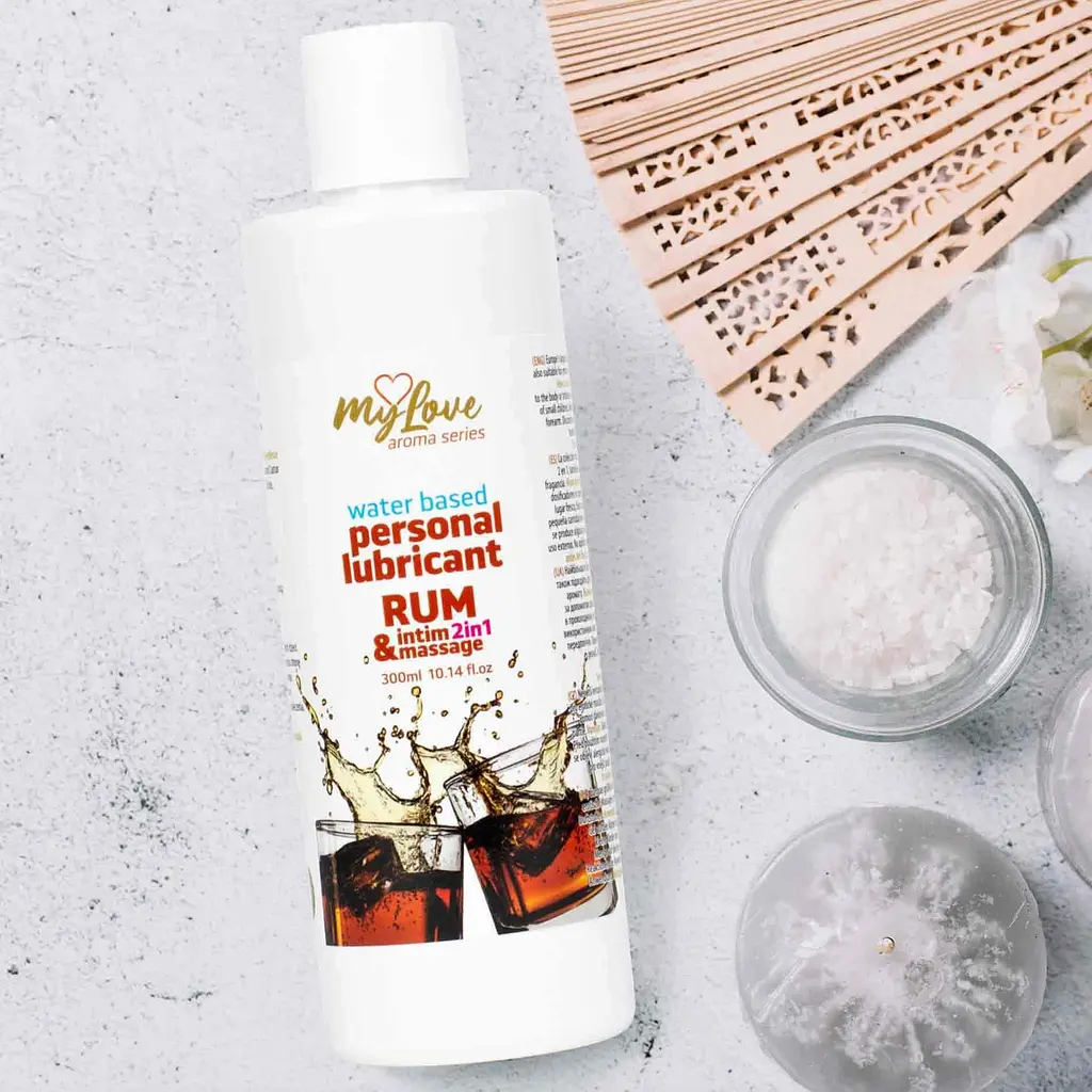 Лубрикант MyLove Aroma Series IntimMassage 2in1 Rum, 300 мл - фото 4