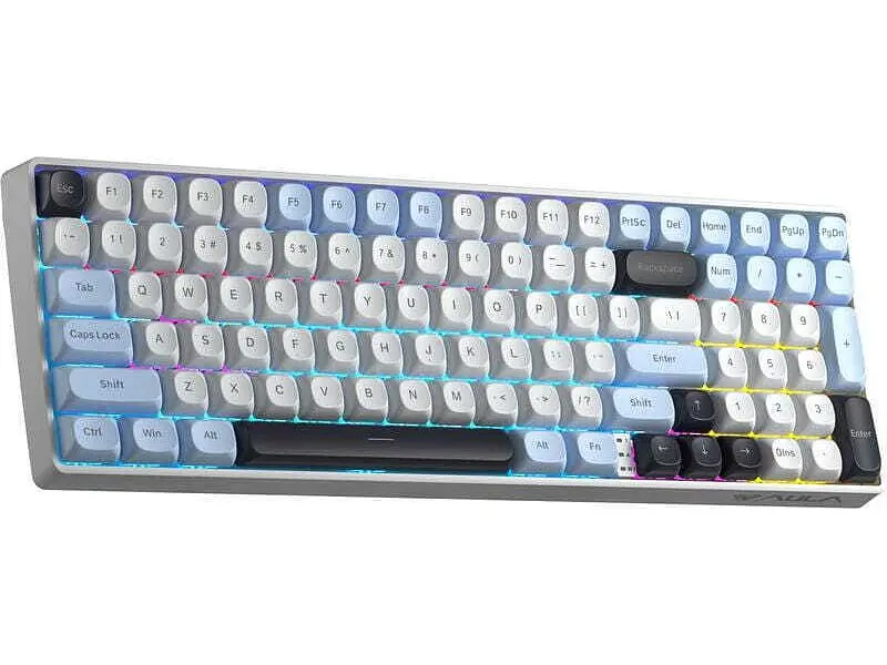 Клавіатура Aula S100 Pro RGB KRGD Brown Switch Wireless White/Black (6948391205755) - фото 3