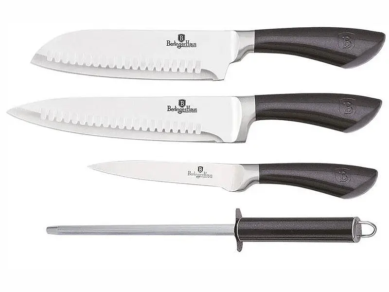 Набір ножів Metallic Line Carbon Pro Edition 4 предмети Berlinger Haus kuh0008986