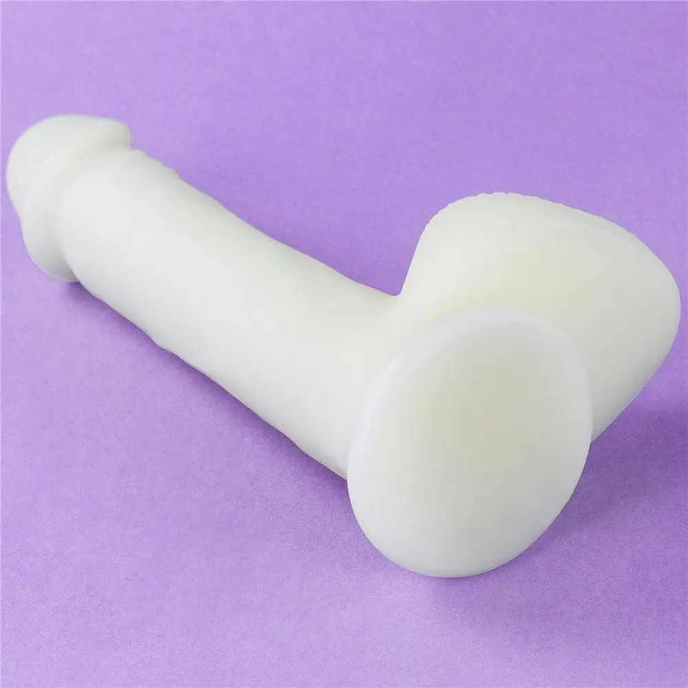 Неоновый фаллоимитатор LoveToy Lumino Play 23 см голубой - фото 12