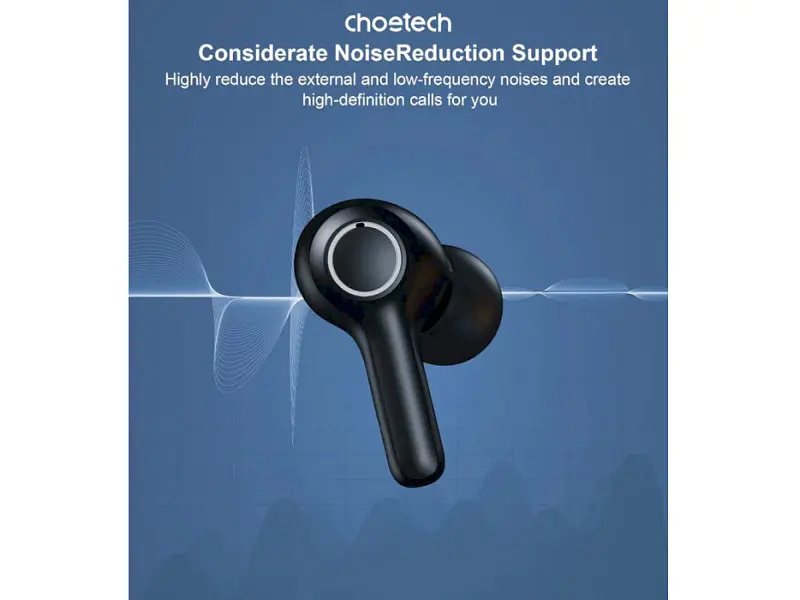 Наушники TWS Choetech BH-T06 Black - фото 6