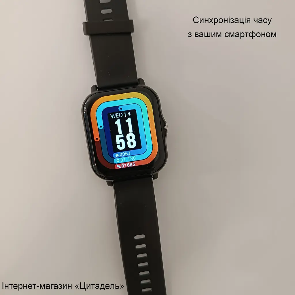 Смарт-годинник Smart Watch Y13 Bluetooth чорний, встановлення власного фону - фото 3