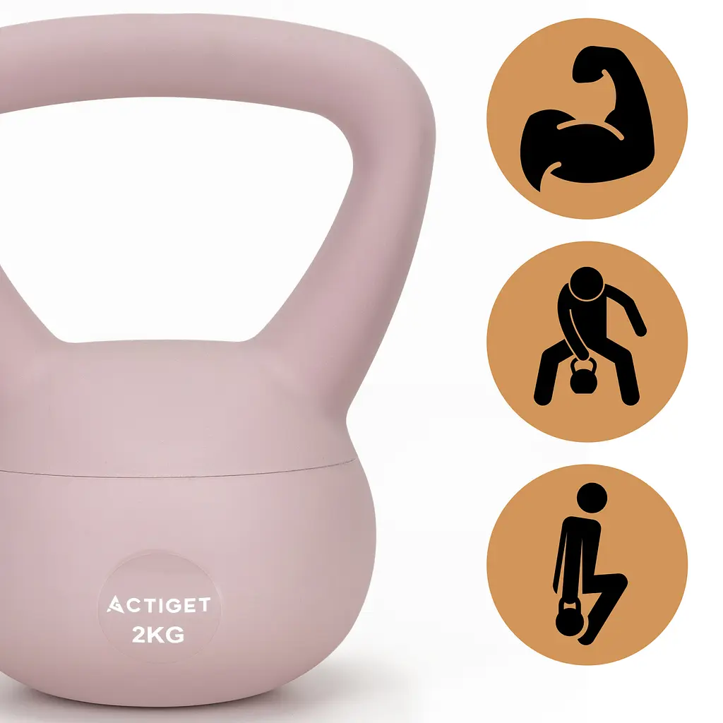 Гиря м'яка Actiget 2 кг для фітнесу ACT0062 Pink - фото 4