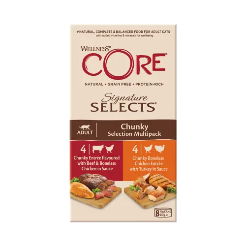 Набір консервів для котів Wellness CORE Signature Selects Chunky Selection Multipack - фото 2