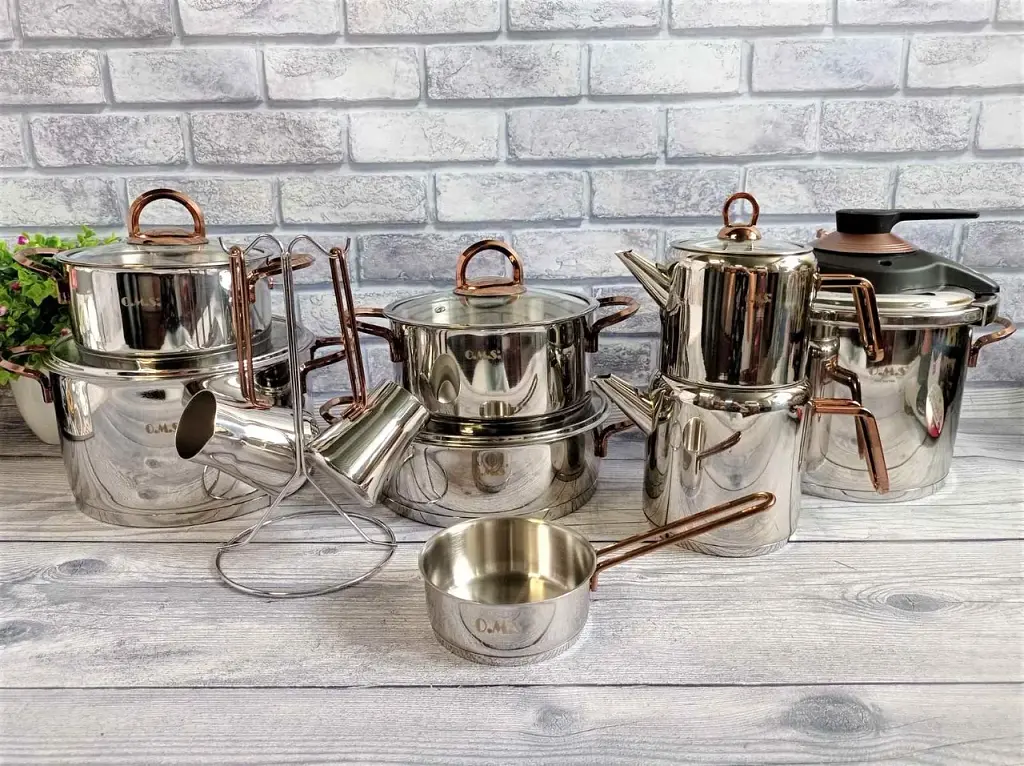 Набір посуду O.M.S. Collection 1087 Bronze 18 предметів