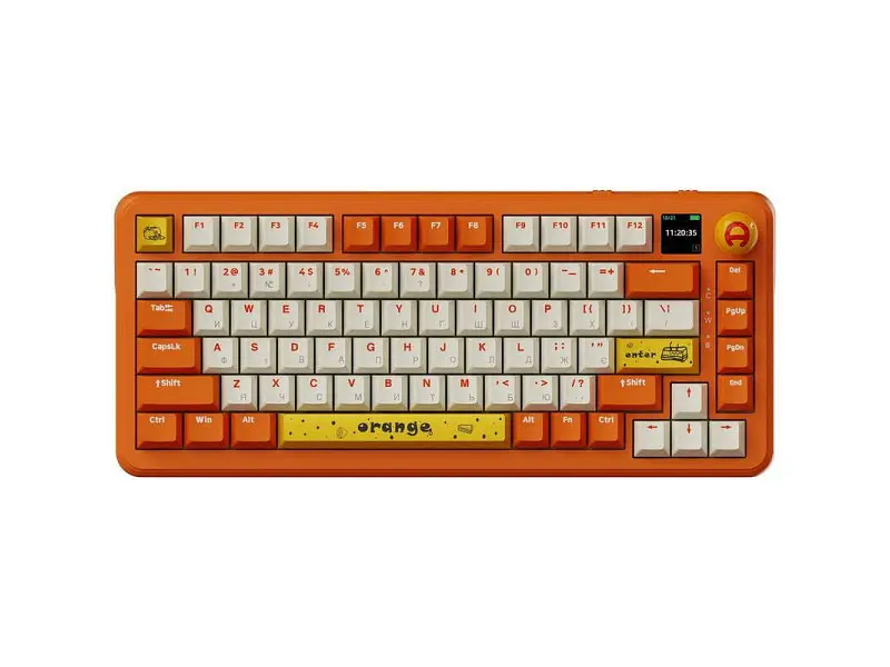 Клавіатура Ajazz AK820 Max Avocado Switch Orange (AK820MAX-AS-OW)