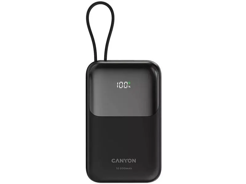 Зовнішній акумулятор (Power Bank) Canyon OnPower 101 10000mAh 22.5W Black (CNS-CPB101BK)