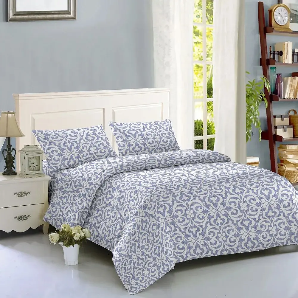 Комплект постільної білизни Soho Rasch Blue Двоспальний 180x220 см синій (Y1034-2-3)
