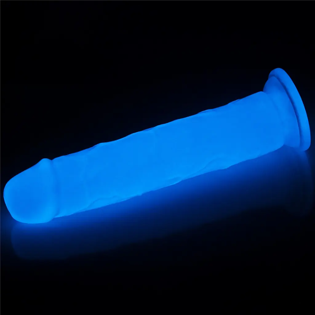 Фалоімітатор неоновий Lumino Play Dildo 21 см синій - фото 10