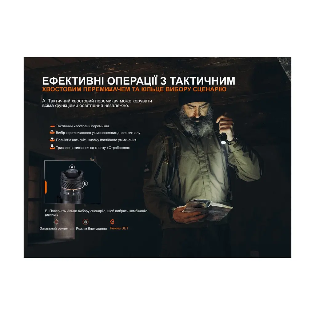 Ліхтар Fenix PD45R ACE (PD45RACE) - фото 8