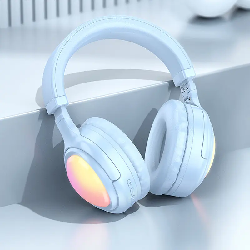 Накладные беспроводные наушники Hoco W48 Focus Blue - фото 2